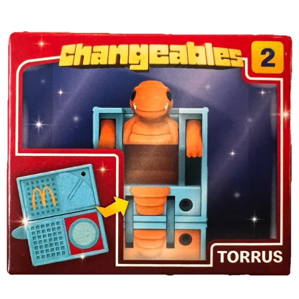 McDonald's Changeables 2 Toy Transformer Happy Meal w/‎ Box Vintage Play 2 Ways